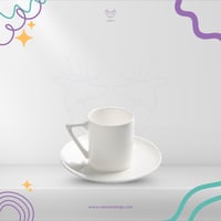 طباعة فنجان قهوة تركي مع صحن بتصميمك الخاص