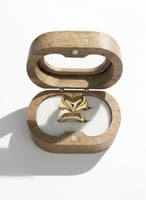 خاتم ختم هندسي ناعم مطلي بالذهب عيار 18 قيراط – بت...