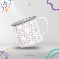 طباعة كوب سيراميك بحافة سوداء بتصميمك الخاص