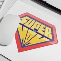 ماوس باد بطباعة تصميم Super Mom