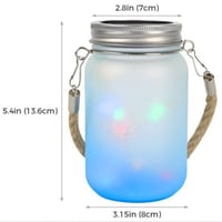 فانوس ميسون جار مضيء وملون بتصميمك الخاص