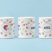 كوب أميرات ديزني حورية البحر اريل مع كتابة اسم