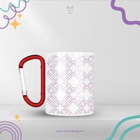 طباعة كوب ستانلس مع مقبض أحمر بتصميمك الخاص