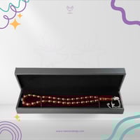 سبحة تراب كهرمان مع الفضة