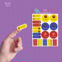 68 استيكر مدرسي بالاسم بتصميم سبايدرمان