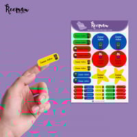 68 استيكر مدرسي بالاسم DC