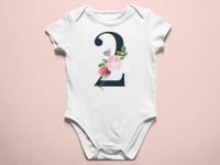 طقم بربتوزات أطفال للتصوير بثيم ورود للجنسين