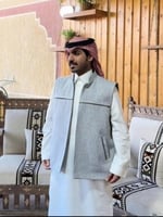 جديد سديري شتوي رصاصي فاتح - قماش شانيل وجوخ اصلي