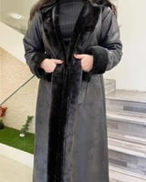 فروة شتوية اسود جوخ فخمة