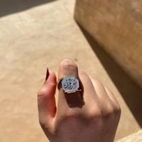 خاتم ملكي من الفضة الخالصة بتصميم انيق