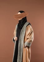 فروه نسائي جوخ دبل فيس وشال