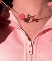 سلسال ورده بينك بالاسم