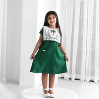 فستان اليوم ورد ونخيل