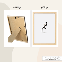 لوحة بإطار - قيم