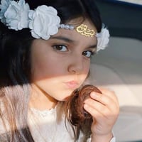 طوق ورد للاطفال - مع الؤلؤء