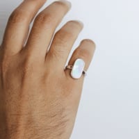 خاتم فضه 925 ابيض