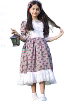 فستان عنابي أنيق