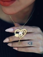 سلسال القلب مع حروف تصميم حسب الطلب