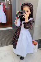 فستان شالكي بلونين أنيق