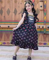 فستان بناتي أنيق لون عناي