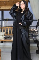 فروة جلد اسود نسائية راقية