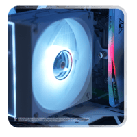 تجميعة متوسطة بيضاء – RTX 5060 مع i5-14400F