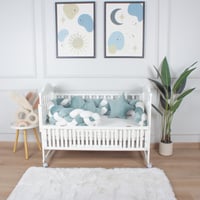 ضفيرة رباعية لسرير الطفل تيفاني