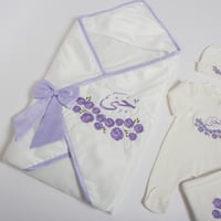 طقم استقبال 5 قطع مطرّز موديل