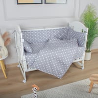 مفرش وحواجز لسرير الطفل 7 قطع موديل 0014