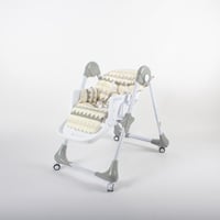 كرسي طعام متعدد المواصفات بعدّة ارتفاعات - رمادي