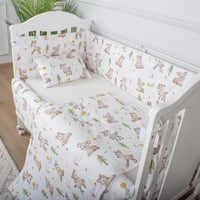 مفرش وحواجز لسرير الطفل 7 قطع قطن موديل 07