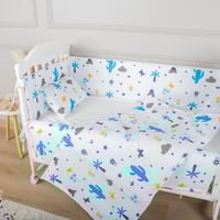 مفرش وحواجز لسرير الطفل 7 قطع موديل 0015