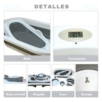 طقم بانيو إستحمام 5 في 1 مع حساس حرارة رمادي