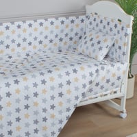 مفرش وحواجز لسرير الطفل 7 قطع