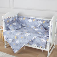 مفرش وحواجز لسرير الطفل 7 قطع موديل 005