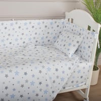 مفرش وحواجز لسرير الطفل 7 قطع موديل 001