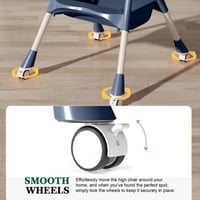 كرسي أطفال قابل للتحول الى هزاز لون ازرق