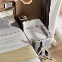 سرير أطفال جانبي NEXT TO ME قابل للطي باطراف المني...