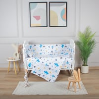 مفرش وحواجز لسرير الطفل 7 قطع موديل 0015