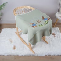 بطانية صوف مطرزة