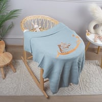 بطانية صوف مطرزة