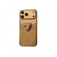 ايفون مطلي بالذهب 17 برو max عيار 24 مزخرف