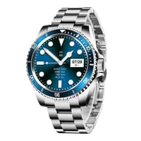 ساعة فضة مطلي رويالز الذكية شبيهة الرولكس