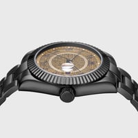 ساعة مطلية بالاسود الملكي ماركة رويالز بتقنية الخل...