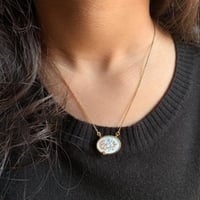 سلسال ذهب مع تعليقة مطلي عيار 21 مع اسم من اختيارك