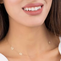 سلسال مطلي ذهب عيار 21 مع حرفين من اختيارك