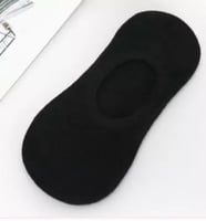 جوارب غير مرئية بلون موحد 6زوج