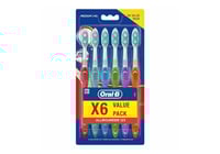 اورال بي فرشاة اسنان ميديم فالو باك 6حبات