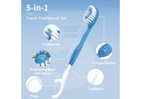 بيوتي سيستم فرشاة اسنان مع المعجون لمرة واحده 10 ق...