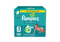 بامبرز حفاضات أطفال بالصبار رقم 3 بوكس عبوة 100 حب...